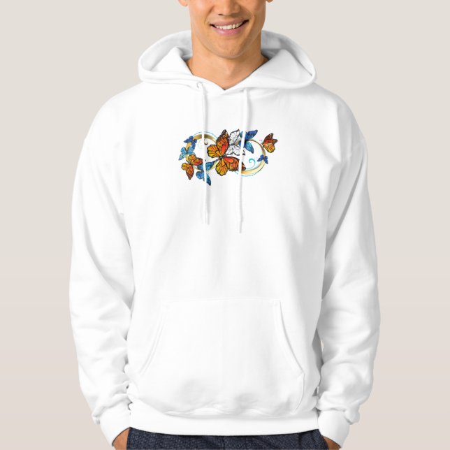 Oändlighet av monarkfjärilar hoodie (Framsida)