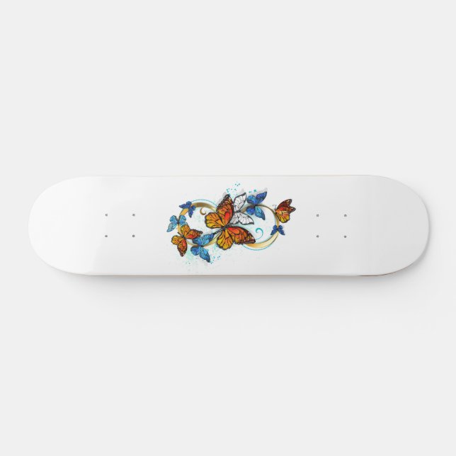 Oändlighet av monarkfjärilar mini skateboard bräda 18,5 cm (Horz)