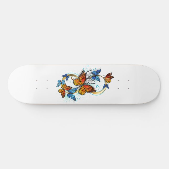 Oändlighet av monarkfjärilar mini skateboard bräda 18,5 cm (Horz)