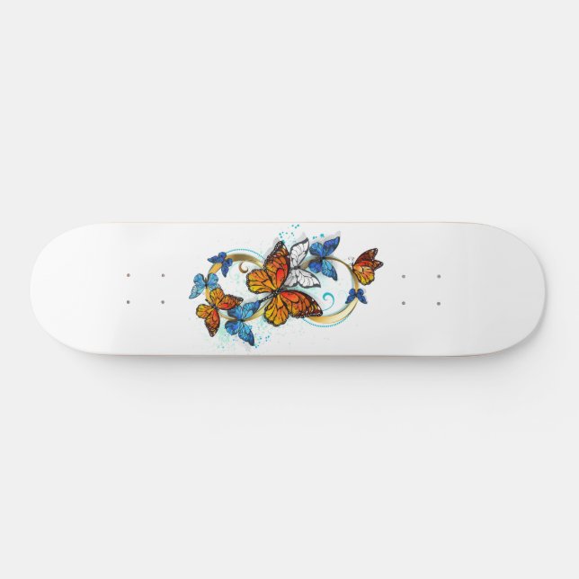 Oändlighet av monarkfjärilar mini skateboard bräda 18,5 cm (Horz)