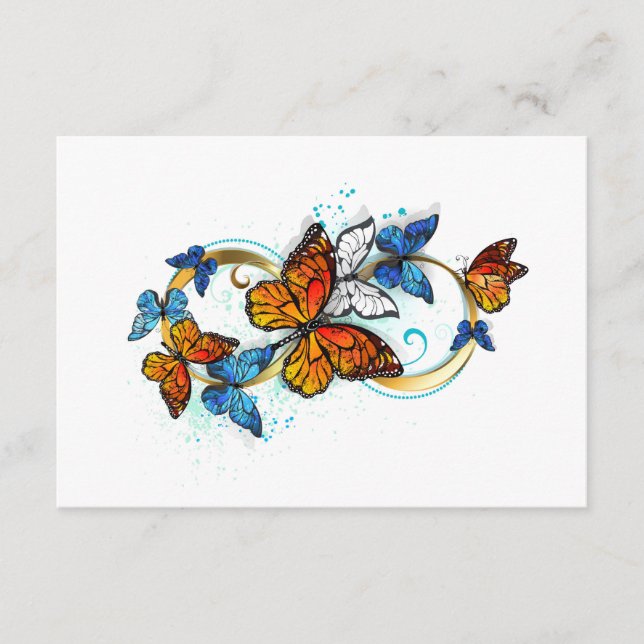 Oändlighet av monarkfjärilar rådkort (Framsida)