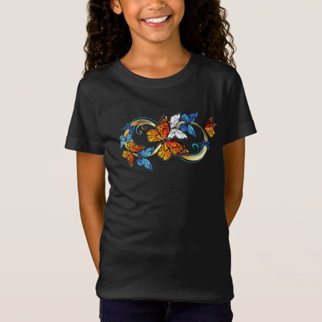 Oändlighet av monarkfjärilar t shirt (Framsida)
