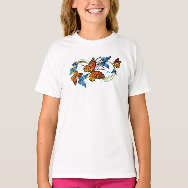 Oändlighet av monarkfjärilar t shirt (Framsida)