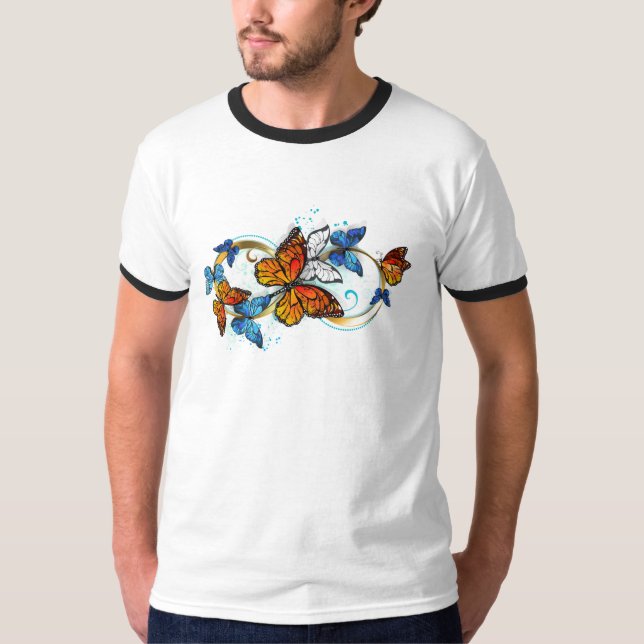 Oändlighet av monarkfjärilar t shirt (Framsida)