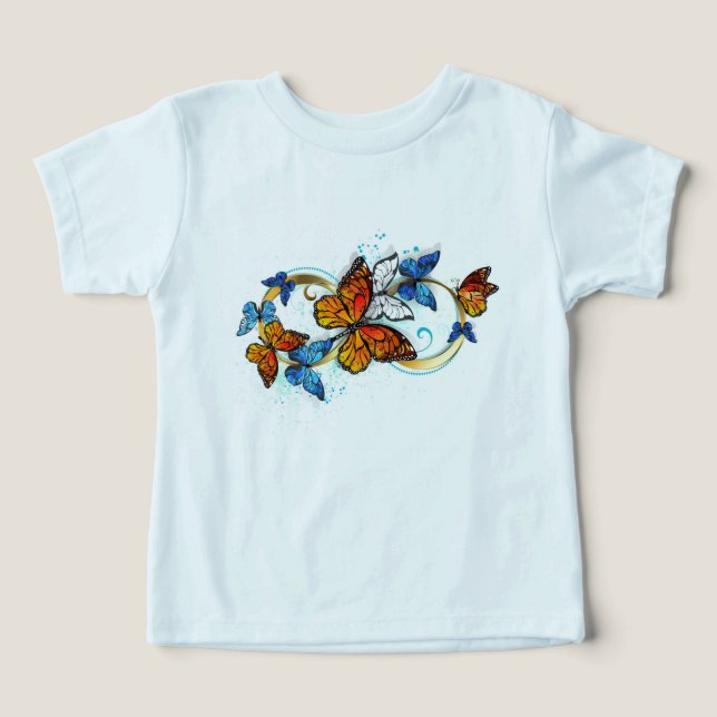 Oändlighet av monarkfjärilar t shirt (Design Framsida)