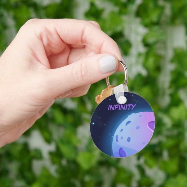 Oändlighet i nyckelkedjan Lila Nyckelring (Hand)