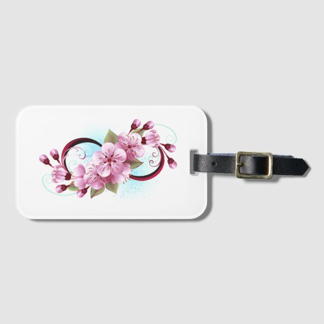Oändlighet med Blommar Flowers Sakura Bagagebricka (Framsida horisontal)