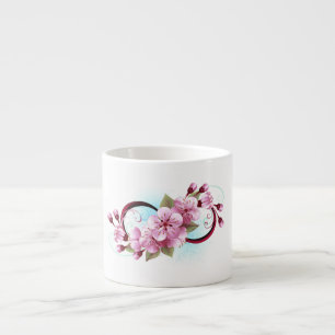 Oändlighet med Blommar Flowers Sakura Espressomugg