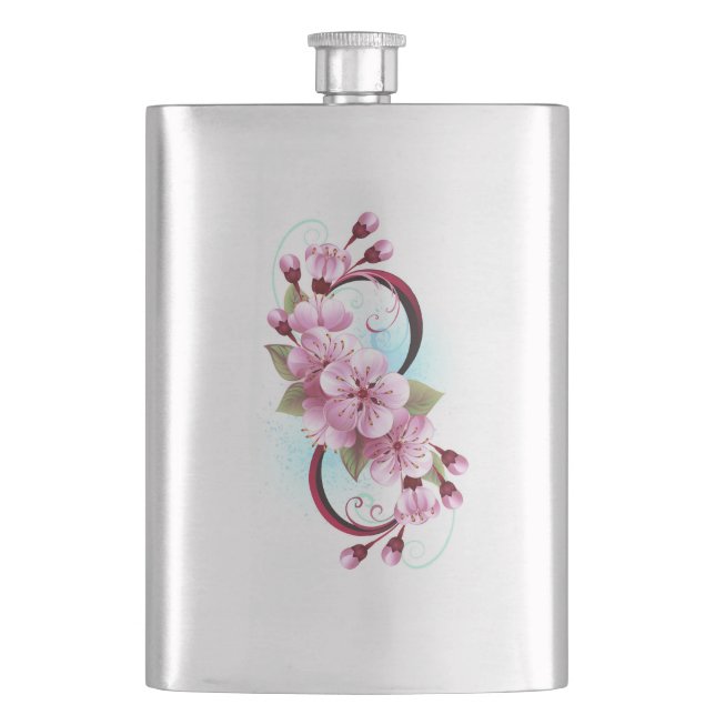 Oändlighet med Blommar Flowers Sakura Fickplunta (Framsidan)