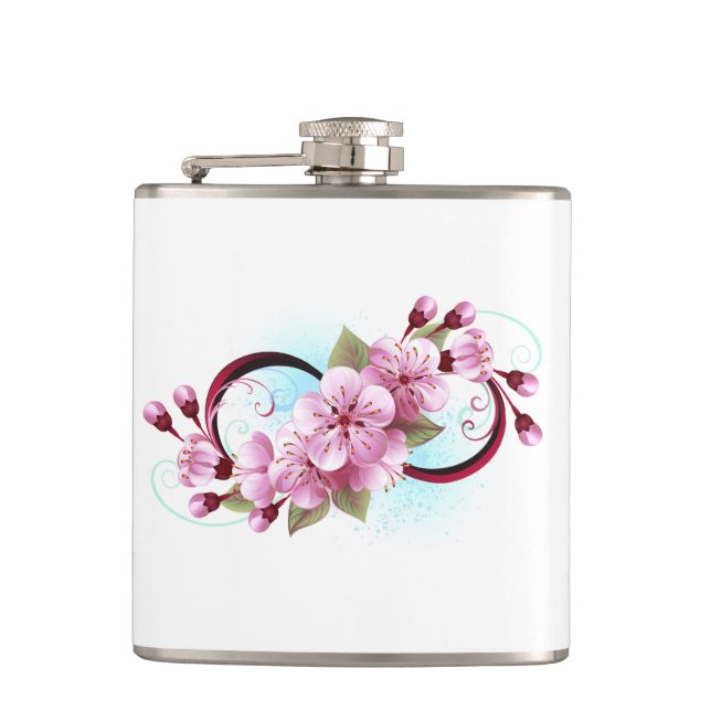 Oändlighet med Blommar Flowers Sakura Fickplunta (Framsidan)