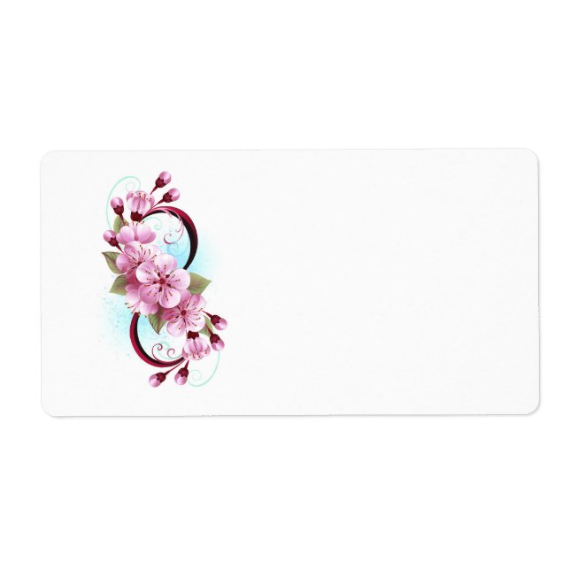 Oändlighet med Blommar Flowers Sakura Fraktsedel (Framsidan)