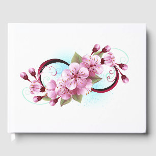 Oändlighet med Blommar Flowers Sakura Gästböcker