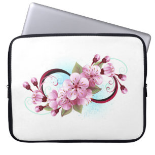 Oändlighet med Blommar Flowers Sakura Laptop Fodral