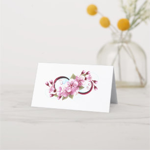 Oändlighet med Blommar Flowers Sakura Lojalitetskort