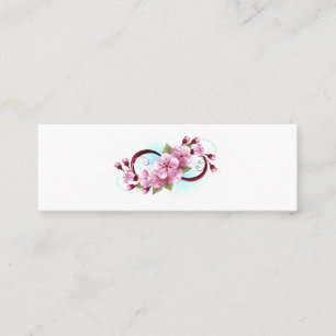 Oändlighet med Blommar Flowers Sakura Lojalitetskort