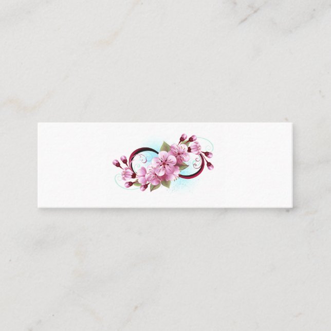 Oändlighet med Blommar Flowers Sakura Lojalitetskort (Framsida)