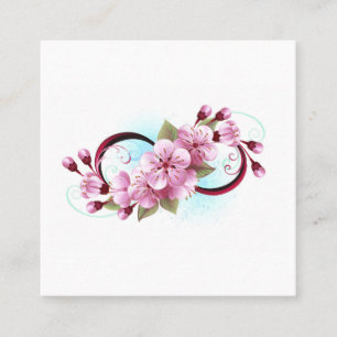 Oändlighet med Blommar Flowers Sakura Lojalitetskort