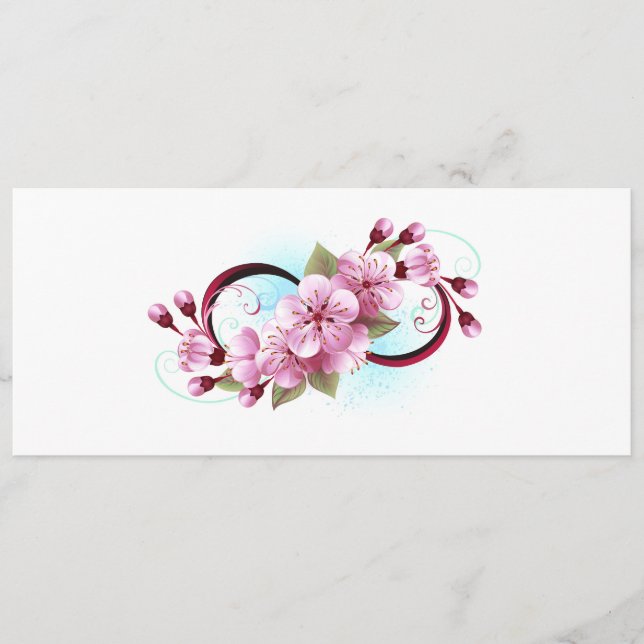 Oändlighet med Blommar Flowers Sakura Meny (Framsida)