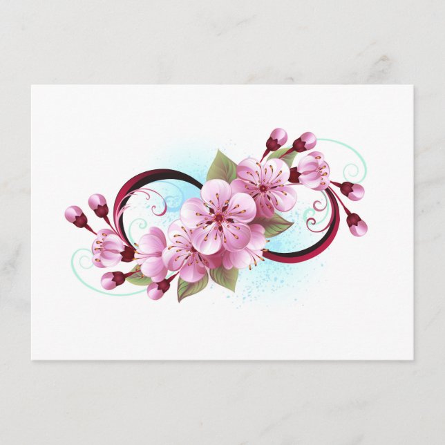 Oändlighet med Blommar Flowers Sakura Meny (Framsida)
