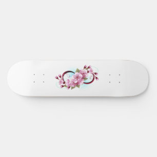 Oändlighet med Blommar Flowers Sakura Mini Skateboard Bräda 18,5 Cm