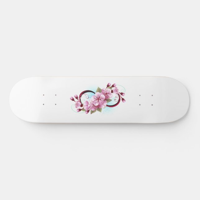 Oändlighet med Blommar Flowers Sakura Mini Skateboard Bräda 18,5 Cm (Horz)