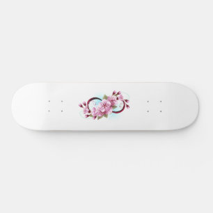Oändlighet med Blommar Flowers Sakura Mini Skateboard Bräda 18,5 Cm