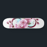 Oändlighet med Blommar Flowers Sakura Mini Skateboard Bräda 18,5 Cm<br><div class="desc">Symbol för oändlighet med blommor och löv av blåsande sakura-blommar mot ljusbakgrund,  målade med blå färg. Oändlighetssymbolen. Sakura-blommar. Tatto stil. Hanami</div>