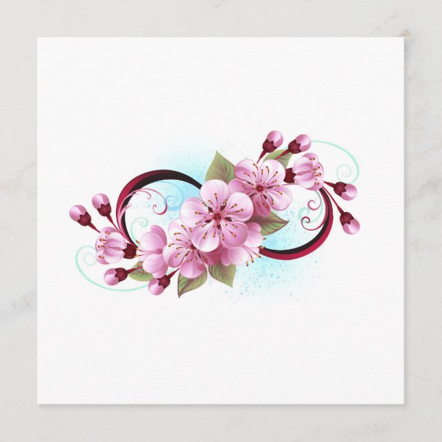 Oändlighet med Blommar Flowers Sakura Program (Framsida)