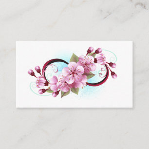 Oändlighet med Blommar Flowers Sakura Rådkort