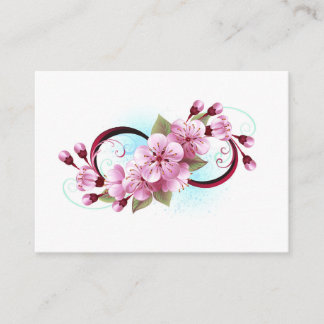 Oändlighet med Blommar Flowers Sakura Rådkort