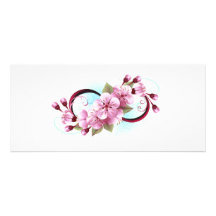 Oändlighet med Blommar Flowers Sakura Reklamkort