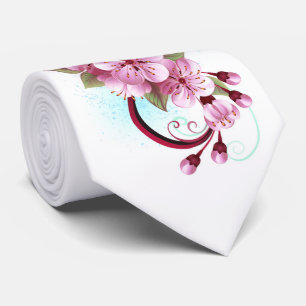 Oändlighet med Blommar Flowers Sakura Slips
