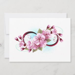 Oändlighet med Blommar Flowers Sakura Spara Datumet
