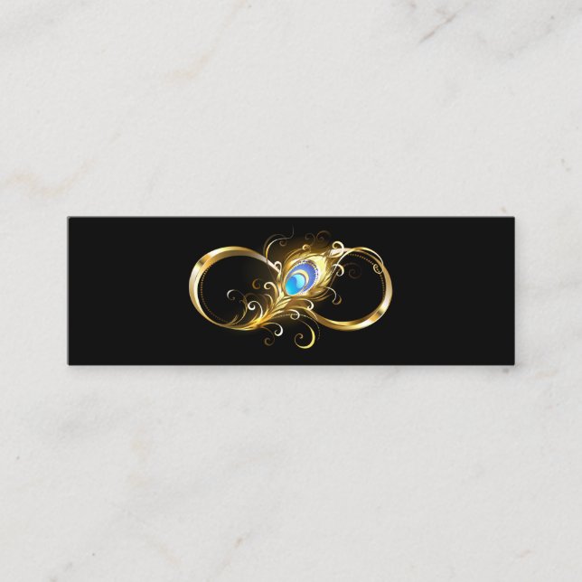 Oändlighet med Golden Peacock Feather (Framsida)