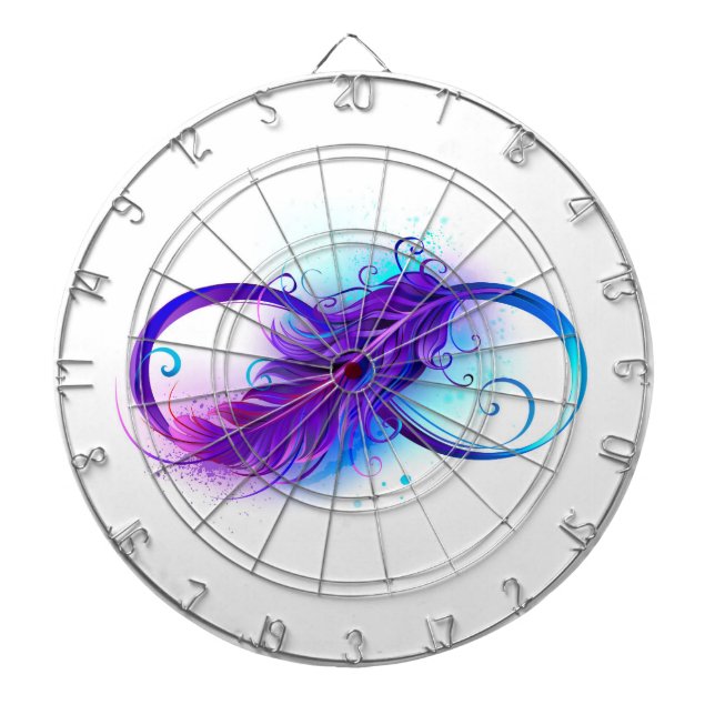 Oändlighet med Lila ludd Darttavla (Framsidan)
