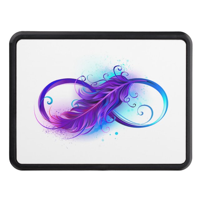 Oändlighet med Lila ludd Dragkroksskydd (Framsidan)