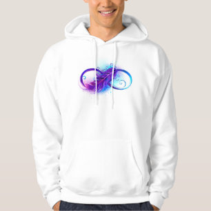 Oändlighet med Lila ludd Hoodie