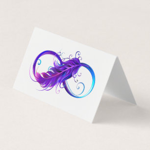 Oändlighet med Lila ludd Kort