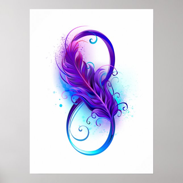 Oändlighet med Lila ludd Poster (Framsidan)