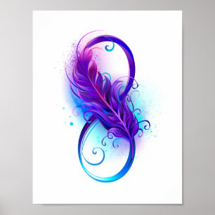 Oändlighet med Lila ludd Poster