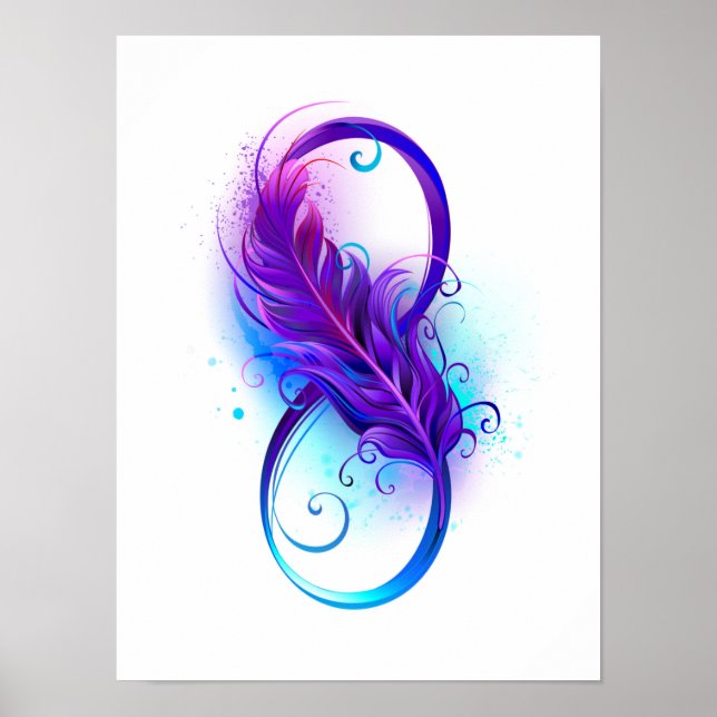 Oändlighet med Lila ludd Poster (Framsidan)