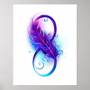 Oändlighet med Lila ludd Poster