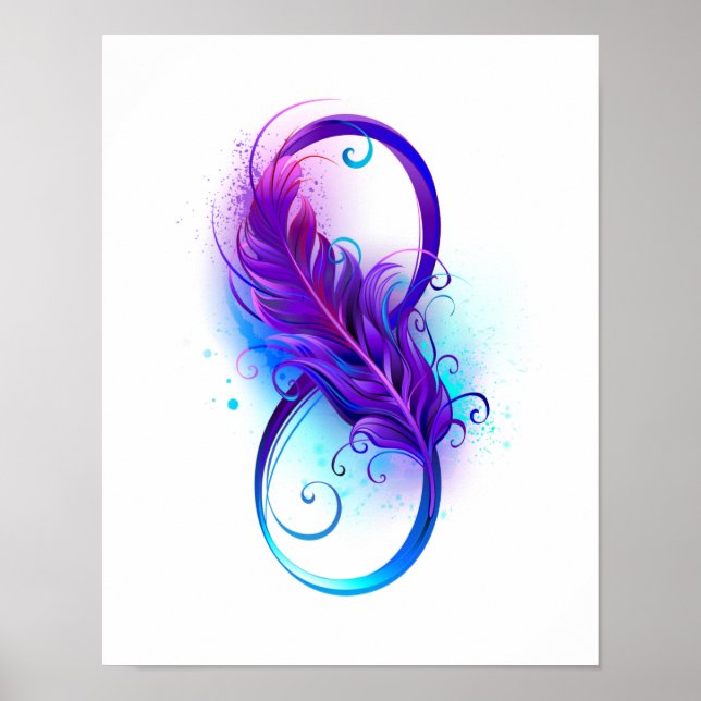 Oändlighet med Lila ludd Poster (Framsidan)