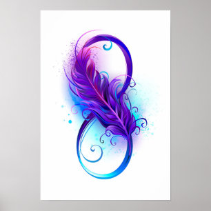 Oändlighet med Lila ludd Poster
