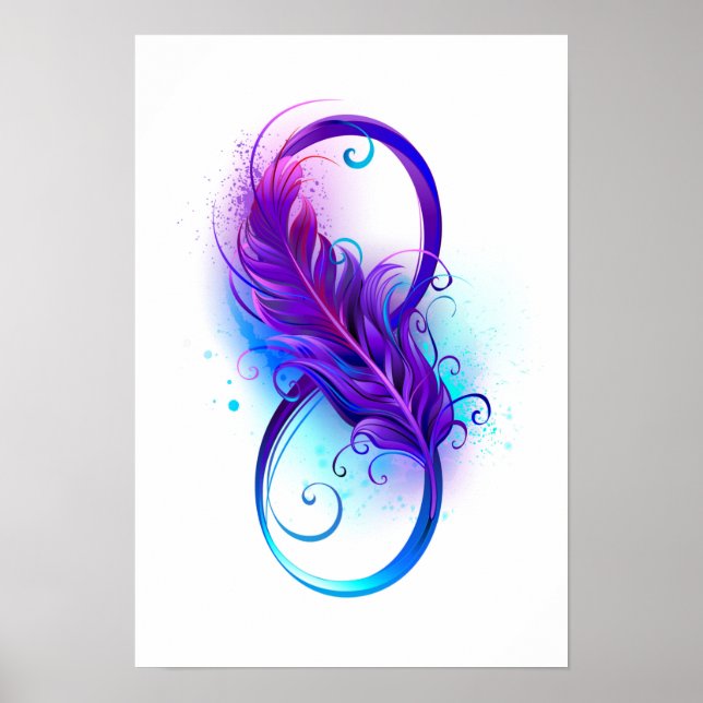 Oändlighet med Lila ludd Poster (Framsidan)