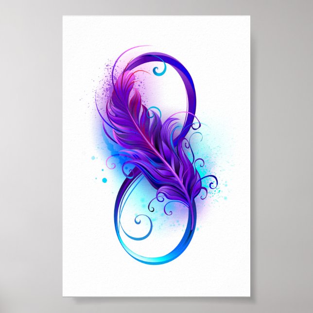 Oändlighet med Lila ludd Poster (Framsidan)