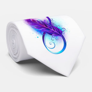 Oändlighet med Lila ludd Slips