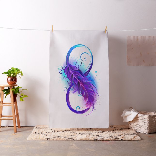 Oändlighet med Lila ludd Tyg (In Situ)