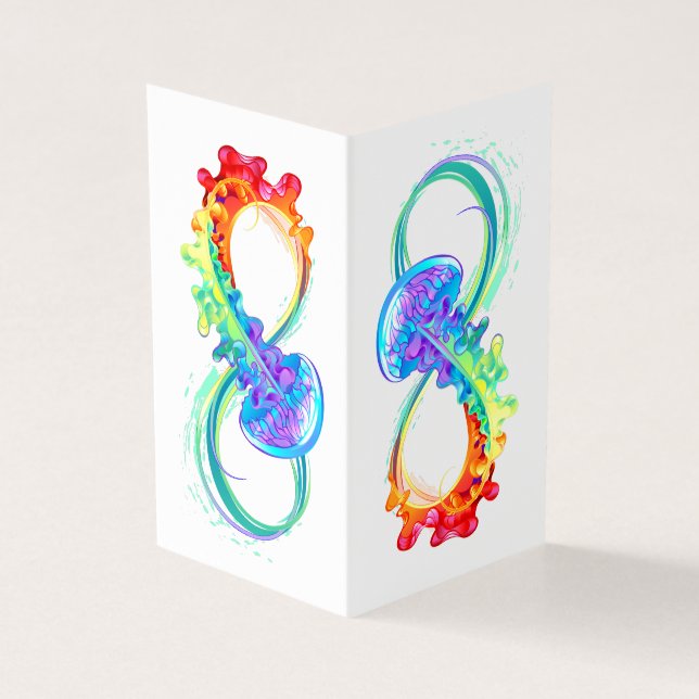 Oändlighet med regnbåge kort (Utsida)