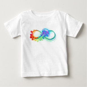 Oändlighet med regnbåge t shirt